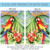 Red and Yellow Macaw Paradise Key West Outdoor House Flag 40" x 28"