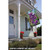 Purple and Green Blooming Irises Outdoor House Flag 40" x 28"