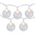 10-Count Golf Ball Patio Light Set, 6ft White Wire