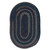 1.1' x 1.4' Midnight Blue Braided Area Throw Rug - Sample