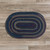 1.1' x 1.4' Midnight Blue Braided Area Throw Rug - Sample