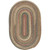 1.1' x 1.4' Beige and Brown Braided Area Throw Rug Sample