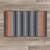 Gray and Orange Reversible Rectangular Area Throw Rug Sample