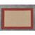 17" Brick Red and Beige Contemporary Outdoor Rug Sample