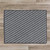 1.1' x 1.4' Charcoal Gray Diagonal Striped Braided Area Throw Rug Sample