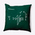 16" x 16" Green and White "Half Back Dive..." Square Outdoor Throw Pillow