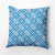 20" x 20" Blue and White Leeward Key Outdoor Throw Pillow