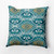 18" x 18" Blue and Gold Illuminate Square Outdoor Throw Pillow