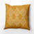 18" x 18" Yellow Fancy Leaves Outdoor Throw Pillow