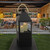 29.5" Black Hut Lantern Pillar Candle Holder