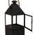 29.5" Black Hut Lantern Pillar Candle Holder