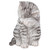 10.25" Gray and White Tabby Cat Outdoor Figurine Statue