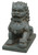 13.5" Gray Ancient Imperial Guardian Foo Dog Figurine Statue
