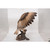 19" Brown and Black Eagle Owl on Branch Figurine