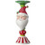 12" Candy Santa Claus Christmas Candle Stand