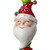 12" Candy Santa Claus Christmas Candle Stand
