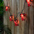 10-Count Red Tractor Patio Light Set, 5.75ft Green Wire