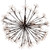 20" LED Lighted Brown Christmas Ball Decoration, Warm White Lights