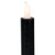 Set of 4 Solid Black LED Flickering Flameless Halloween Taper Candles 9.5"