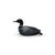 18" Black and Gray Sitting Common Loon Outdoor Garden Statue