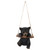 5.25" Black Bear Cub Hugging the Branch Hanging Outdoor Garden Statue