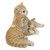 12.25" Couple Kitten Outdoor Garden Statue