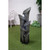 40" LED Lighted Gray Rustic Multilevel Outdoor Fountain