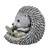 7.5" Gray and White Outdoor Hedgehog in Rain Boots Garden Statue