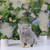 7.75" Gray and White Outdoor Pudgy Cat in Rain Boots Garden Statue