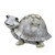 5.5" Gray and White Outdoor Turtle in Rain Boots Garden Statue