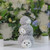 10.25" Gray and White Outdoor Stacked Hedgehogs Garden Statue