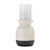 Rustic Ceramic Candle Holders - 8.25" - White and Black - Set of 2