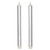 LED Flameless Taper Candles with Remote - 10" - Silver - Set of 2