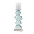 Stacking Rock Candle Holders - 13.5" - Blue and White - Set of 2