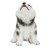6.5" Howling Alaskan Malamute Puppy Outdoor Garden Statue