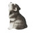 6.5" Howling Alaskan Malamute Puppy Outdoor Garden Statue