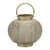 Punched Metal Candle Lantern - 8.75" - Bronze Tone
