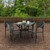 32" Charcoal Black Outdoor Dining Table