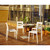 32" White Outdoor Patio Solid Dining Chair