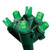 50-Count Green LED Micro Mini Christmas Light Set, 17ft Green Wire