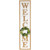 40 Inch "Welcome" Wooden Framed Outdoor Porch Board Sign Decoration