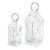 Set of 2 X Candle Lanterns with Handle 25.25"