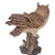 17.5" Long Eared Owl with Fluffed Feathers Outdoor Garden Statue