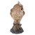 17.5" Long Eared Owl with Fluffed Feathers Outdoor Garden Statue