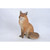 19.25" Sitting Adult Fox Outdoor Garden Statue