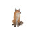 19.25" Sitting Adult Fox Outdoor Garden Statue