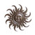19.5" Sun Face Outdoor Wall Art Decorative