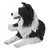 29.5" Lying Border Collie Outdoor Garden Statue