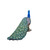 32" Peacock Tail Folded Outdoor Garden Statue