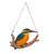 5.75" Hanging Kingfisher on a Branch Outdoor Garden Statue